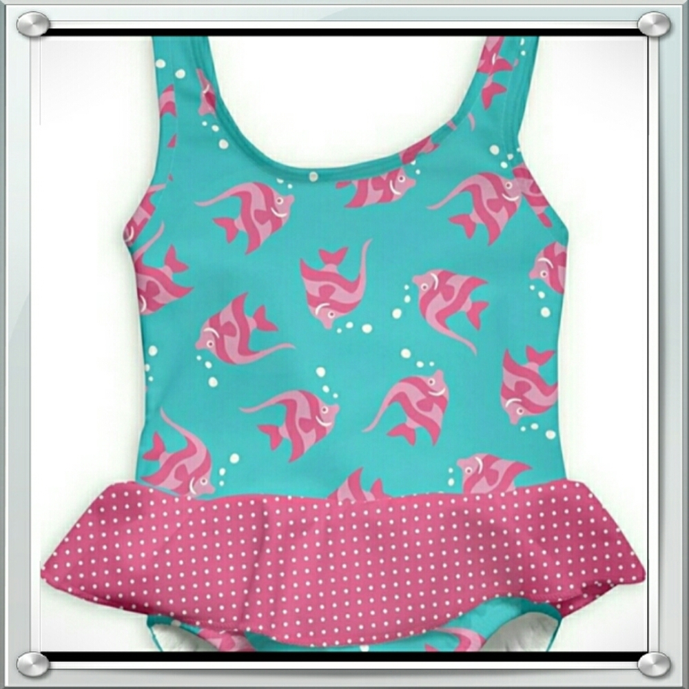 iPlay Aqua Angelfish built in diaper swimsuit 12mo